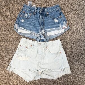 Levi's Distressed Jean Shorts